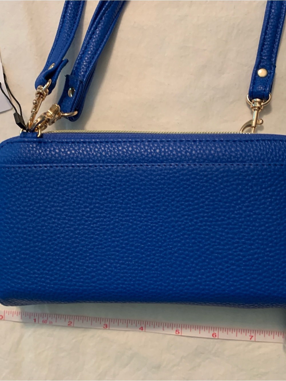 Women's RFID Shield Crossbody/Wristlet with Removable Strap Bright Lagoon Blue. - Picture 3 of 8